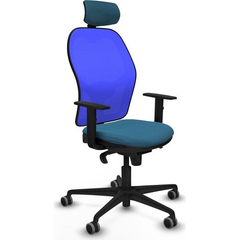 Sedia Ufficio con Poggiatesta Piqueras y Crespo 1D036G2 Azzurro Verde petrolio (1/5)
