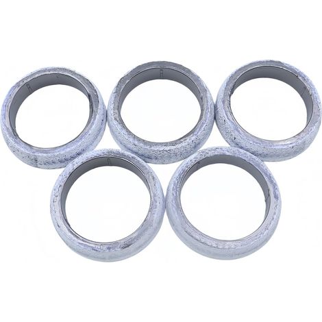 Lot de 5 joints de tuyau d'échappement, joint conique résistant aux hautes températures pour voiture, SUV, camion, camping-car, graphite, ID 52 mm (1/5)