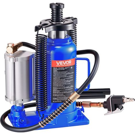 En atelier ou sur route, soulevez voiture et camping-car avec ce cric bouteille 20 t à pompe pneumatique (1/5)