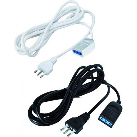 Extensión lineal Vigor M/F 10A 3X0,75 mm² 5 m Negro