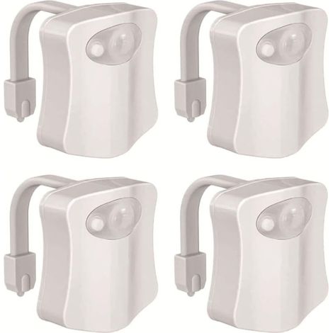 Toilet Light with Motion Sensor, LED Night Light for Toilet with 8 Light Colors for Toilet Bowl, Smart Night Light (1/5)
