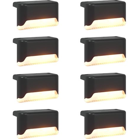 vidaXL Luci solari da esterno con picchetto 8 pcs Bianco caldo 4,5 cm (1/5)