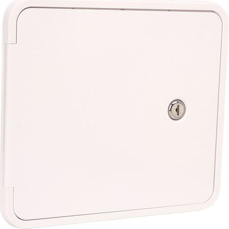 Trappe de Câble d'alimentation pour Camping-Car, Porte d'accès pour Camping-Car, Cordon 'Alimentation électrique, Trappe de Câble, Installation Facile, ABS en Acier Inoxydable pour, (1/5)