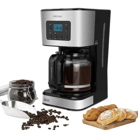 Cafetière filtre 1,5 L Programmable Inox (1/2)