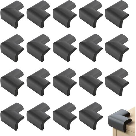 Lot de 20 protections d'angle pour bébé - Protection des coins - Autocollantes - Protection des bords de table - En mousse - Protection des coins - Sécurité enfant - Pour meubles, table, protection (1/5)