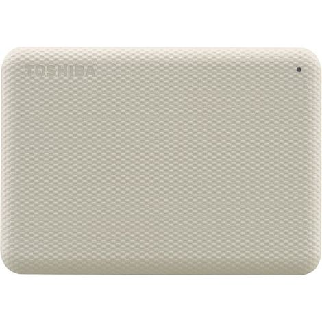 External hard drive - TOSHIBA - CANVIO ADVANCE - 2 TB - White - Security and backup software included (1/4)