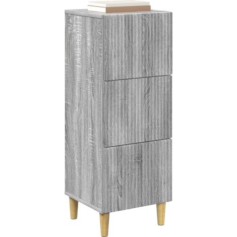 Maison Exclusive - Armoire à tiroirs Sonoma gris 33 x 34,5 x 90 cm