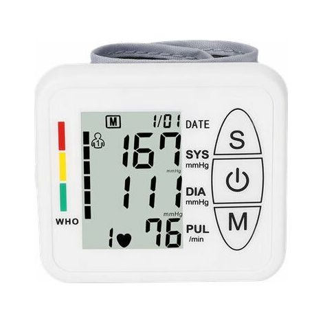 Professionelles elektronisches Oberarm-Blutdruckmessgerät, intelligentes und präzises Manschetten-Blutdruckmessgerät, automatische Erkennung von Bluthochdruck, Herzrhythmusstörungen und Puls, verstell (1/5)