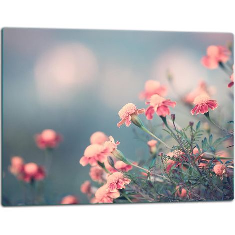 Planche à découper en verre 52x40 fleurs (1/5)