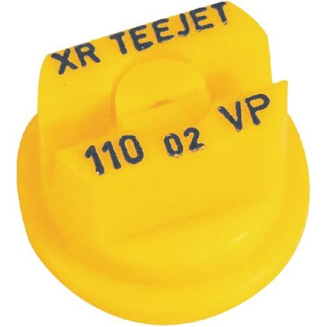 Tobera est谩ndar doble chorro plano XR 110掳 02 amarillo pl谩stico TeeJet TEEJET XR11002VP (1/2)
