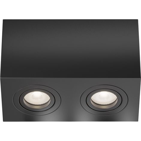 Plafonnier Maytoni Atom C017CL-02B noir alu 2xGU10 (1/5)