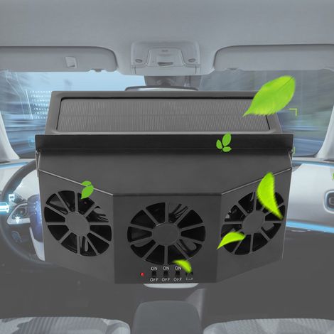 Tragbarer, solarbetriebener Autoventilator für die Lüftungsöffnungen im Auto (1/5)
