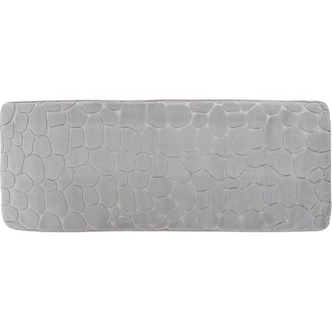 Tapis memoire de forme microfibre galet 45x120 cm - gris clair - Tendance (1/3)