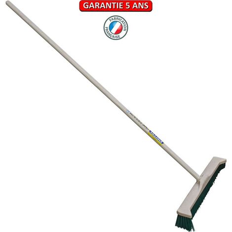 Besen mit seitlichen Borsten, 55 cm – Holzstiel, 1,50 m – BALDOZER Straßenkehrmaschine OUTILS PERRIN