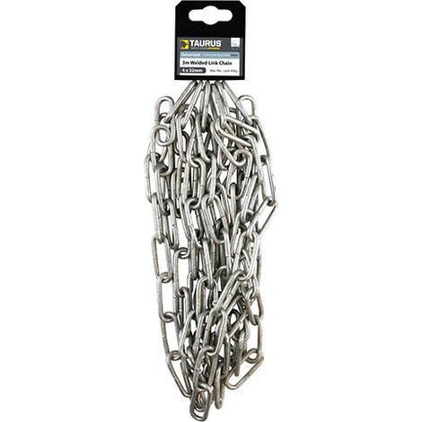 TIMCO Chain Welded Links Hot Dipped Galvanised - 6 x 42mm