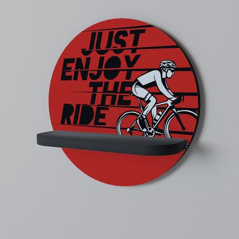 ENJOY THE RIDE Rundes Regal Schwarz (1/5)