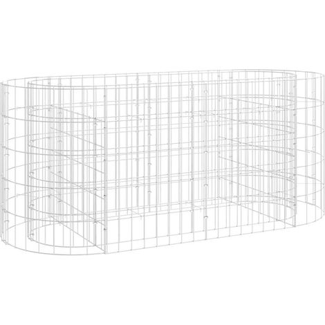 Maison Exclusive - Gabbione con Letto Rialzato in Acciaio Zincato 120x50x50 cm (1/5)