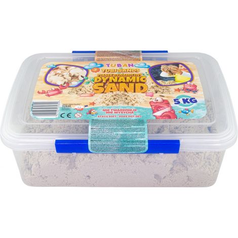 TUBAN SABLE CINÉTIQUE - SABLE NATUREL DE JEU 5 KG DANS UN SEAU REFERMABLE TU3989 (1/3)
