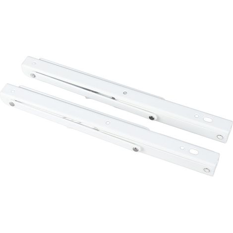 Support d'étagère pliable en fer épais, robuste, réglable en hauteur, blanc, 350 x 178 mm (1/5)
