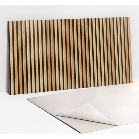 Panneau décoratif mural autocollant en vinyle imperméable – Dimensions 100 x 50 cm – Matériau PVC durable – Auto-adhésif pour murs et meubles - BOIS 100 X (1/5)