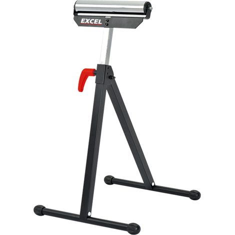 Excel Roller Stand Material Support Table Saw Heavy Duty Adjustable Height Stop (1/5)