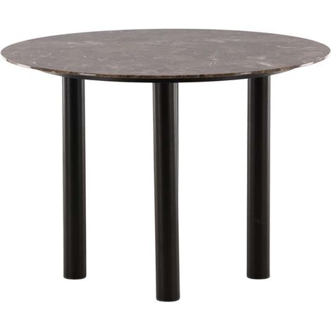 Havsten Esstisch Ø106cm Glas braun.