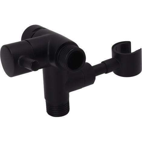 Douchette Bifurcateur Séparateur d'Eau pour Douche à Main et Fixe, Bras de Douche, 108 Noir (1/5)