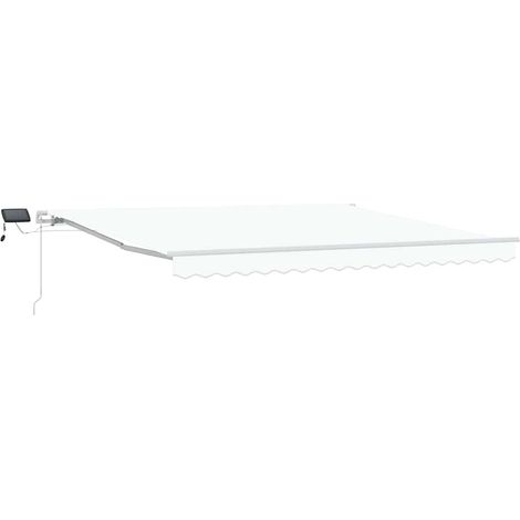 Maison Exclusive - Tenda Retrattile Bianco 400 × 300 cm Tessuto e acciaio