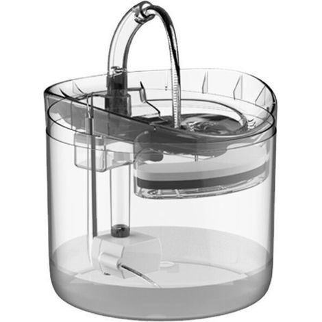 Lntyq Fontaine automatique recyclable pour chat 2 L - Distributeur d'eau silencieux pour chats et chiens Prise européenne (1/4)