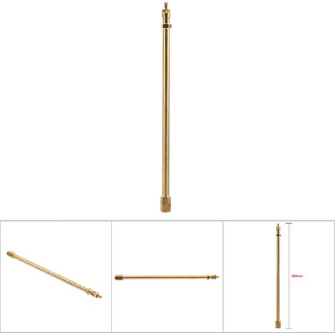 Ventilverlängerung aus Messing, 200 mm gerader Schaft für Ventilkappen und Verlängerungen (1/5)