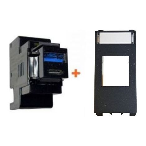 Perry presa caricatore  USB A + C 3A compatibile Urmet Nea - 1MCUSB002A