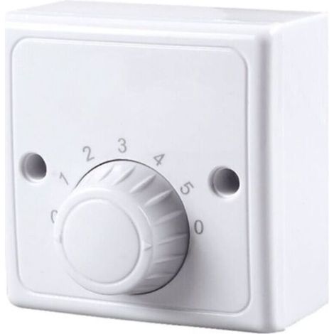 Interrupteur à variateur mural universel 220 V pour ventilateur de plafond, cinq vitesses.