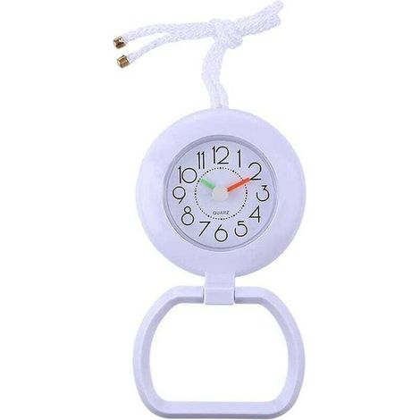 Wasserdichte Wanduhr, Badezimmeruhr, Küchenuhr, Duschuhr, Saugnapfuhr mit Handtuchring - Crezuo