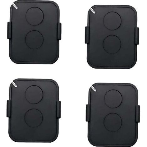 Pack de de 4 Commande à distance , XU, 2 Canaux Télécommande Portail 433MHz avec Code Tournant Sécurisé, Compatible avec Récepteurs Automatisés - KZQ (1/4)