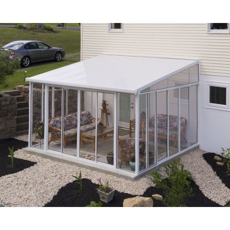 Canopia San Remo Pergola Chiusa in Alluminio 4X4.4 m Bianco (1/5)