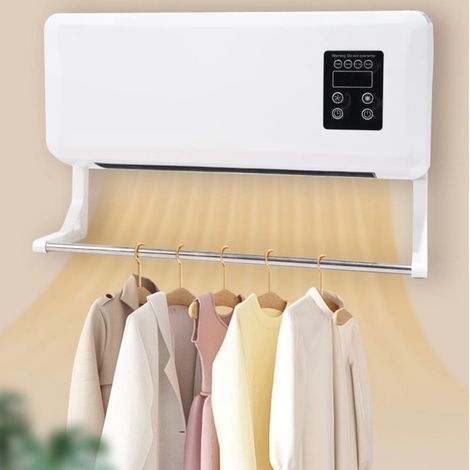Trade Shop - CLIMATIZZATORE CON ASTA APPENDIABITI CONDIZIONATORE D'ARIA A PARETE RISCALDATORE 2000W - (1/3)