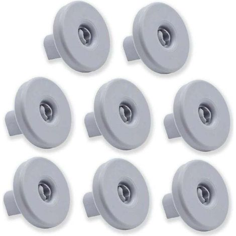 Set di 8 rotelle per il cestello inferiore della lavastoviglie. Compatibili con Zanussi, Rex, Electrolux, AEG e altre marche. - Crezuo