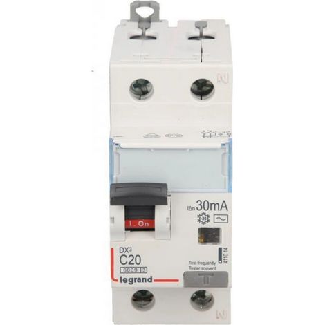 Differenzialschutzschalter 2P 20A C 0,03A Typ AC P312 DX3 411014