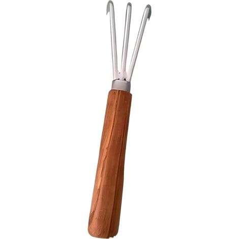 Outil de jardinage compact et portable avec râteau (1/5)