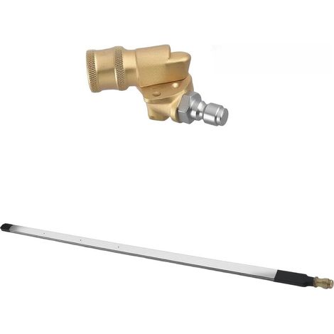 Nettoyage pour radiateur 24" Acier 4500 PSI Nettoyage pour Acier 304, connecteur laiton, 4500 PSI max, compatible eau et air comprimé, durable (1/5)