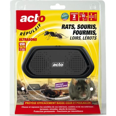 Acto 3361671531918 Ultrasonic Repeller Wasserfest und Wiederaufladbar