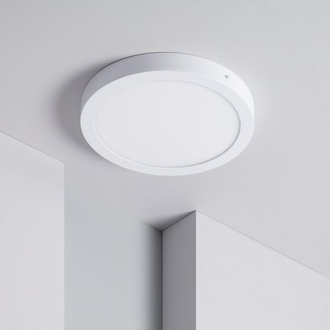 PANNELLO 40x40 PLAFONIERA LED Cm ROTONDO QUADRATO 36W DA ESTERNO Bianca - 40x40 - TONDO - 36