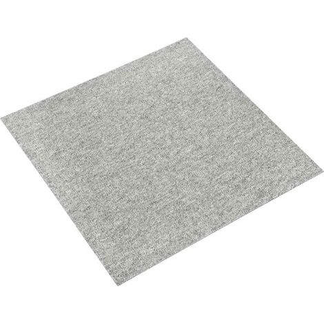 Ensemble de 20 tapis, gris clair, 50 x 50 cm, 100 % polypropylène (1/5)