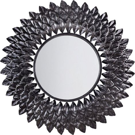 Specchio da parete tondo ø70 cm in argento Larrau (1/5)