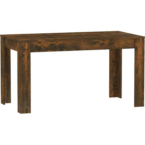 Dining Table Smoked Oak 140x74.5x76 cm Engineered Wood vidaXL