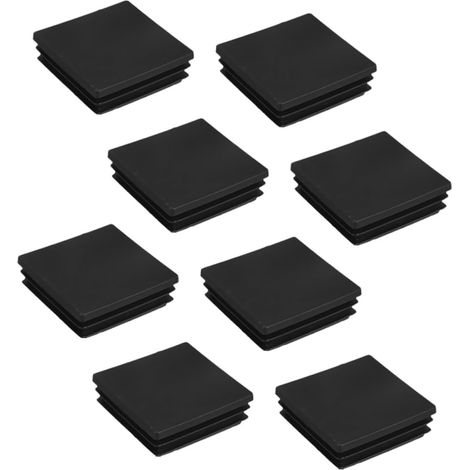 Bouchons carrés Cabilock 8 en plastique noir tubes (1/5)