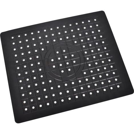 (Noir) Tapis Fond Evier Protege Evier Cuisine Découpable Pliable Antidérapants Sink Mat Tapis de Protection en Silicone pour Tapis évier de Cuisine en Nid d'abeille pour Fond D'évier de Cuisine (1/5)