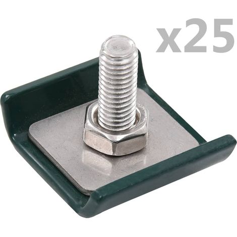 vidaXL Grid Mat Connector 25 Sets Green (1/3)