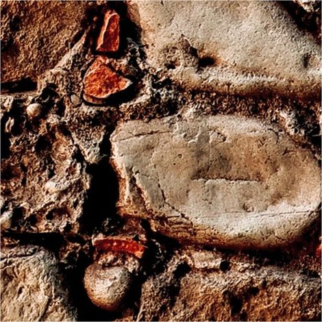 Muro Pietre e Cocci - Film imprimé adhésif en PVC finition mate - Dimension : 100x1000 cm (1/3)