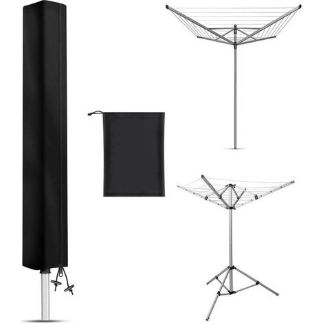 Housse Sechoir Parapluie Imperméable, Housse Sechoir pour à Linge avec Fermeture Eclair, 600D Oxford Coupe-Vent Housse Etendoir Parapluie à Linge(165x16x16cm) (1/5)
